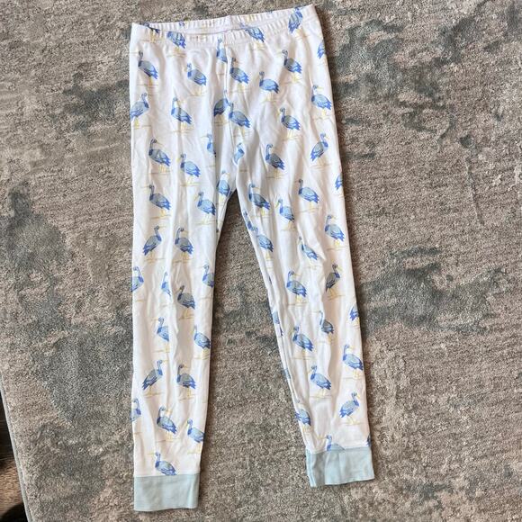 TBBC Sutton's Sweet Dream Pajamas Set Seaside Stork with Buckhead Blue 8 - Picture 4 of 10